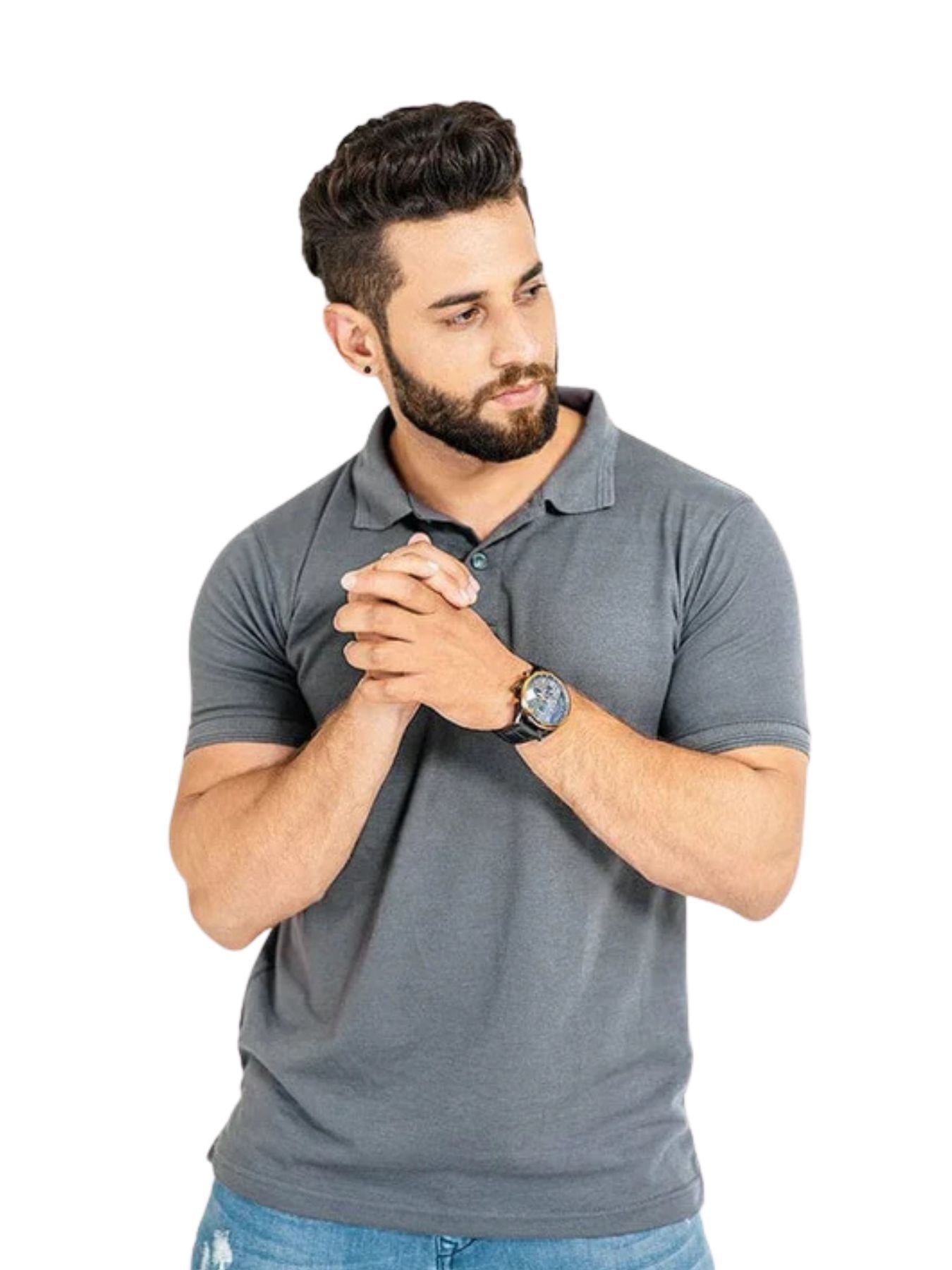R-L PREMIUM PERFOMANCE POLO DARK BROWN 4 PREMIUM COLOR